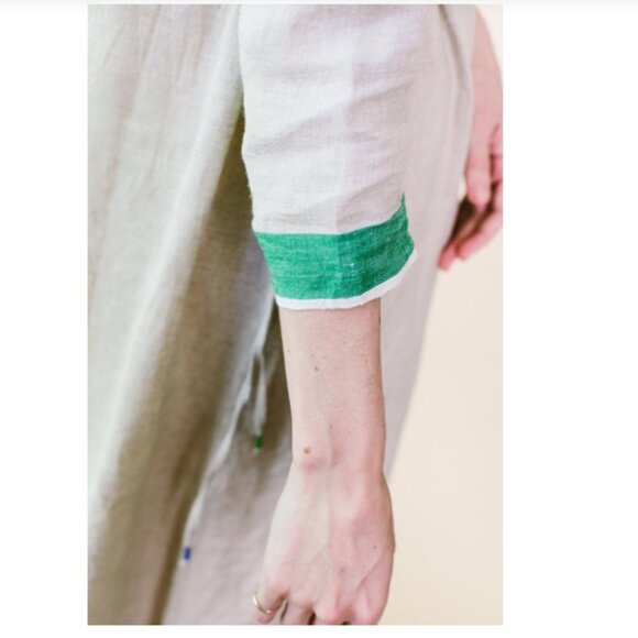 Eka Natural Linen Dress - Picture 6 of 15